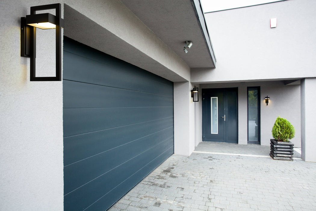 Outdoor Wall Light Z-Lite 566M-BK-LED Black Luttrel 1 Light Outdoor Wall Light Z-Lite