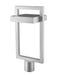 Outdoor Post Mount Fixture Z-Lite 566PHBR-SL-LED Silver Luttrel 1 Light Outdoor Post Mount Fixture Z-Lite