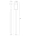Outdoor Post Mounted Fixture Z-Lite 566PHXLS-536P-BK-LED Black Luttrel 1 Light Outdoor Post Mounted Fixture Z-Lite