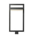 Outdoor Post Mount Fixture Z-Lite 566PHXLS-BK-LED Black Luttrel 1 Light Outdoor Post Mount Fixture Z-Lite