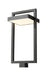 Outdoor Post Mount Fixture Z-Lite 566PHXLS-BK-LED Black Luttrel 1 Light Outdoor Post Mount Fixture Z-Lite