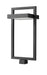 Outdoor Post Mount Fixture Z-Lite 566PHXLS-BK-LED Black Luttrel 1 Light Outdoor Post Mount Fixture Z-Lite