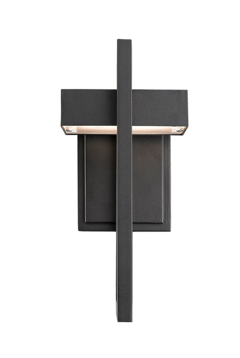 Outdoor Wall Light Z-Lite 566S-BK-LED Black Luttrel 1 Light Outdoor Wall Light Z-Lite