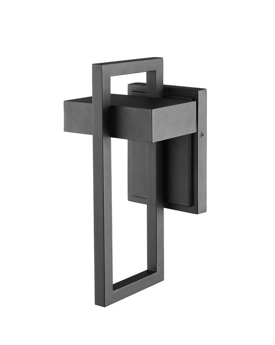 Outdoor Wall Light Z-Lite 566S-BK-LED Black Luttrel 1 Light Outdoor Wall Light Z-Lite