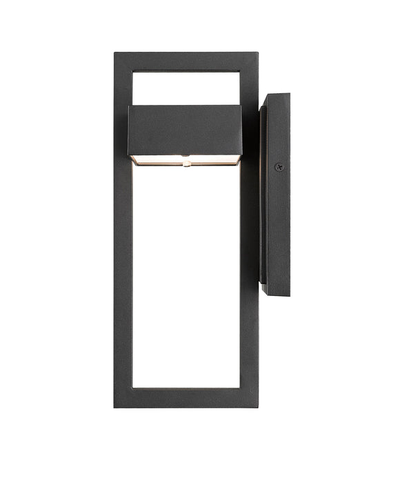 Outdoor Wall Light Z-Lite 566S-BK-LED Black Luttrel 1 Light Outdoor Wall Light Z-Lite
