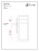 Outdoor Wall Light Z-Lite 566S-BK-LED Black Luttrel 1 Light Outdoor Wall Light Z-Lite