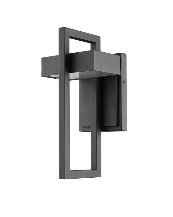 Outdoor Wall Light Z-Lite 566S-BK-LED Black Luttrel 1 Light Outdoor Wall Light Z-Lite