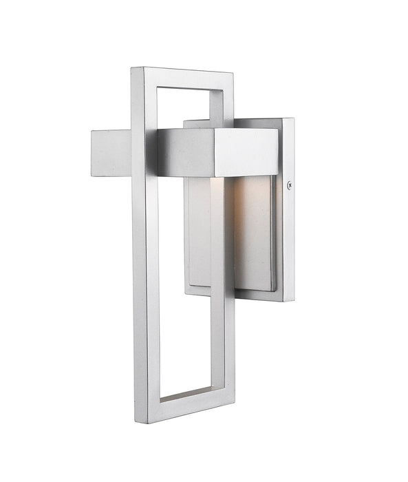 Outdoor Wall Light Z-Lite 566S-SL-LED Silver Luttrel 1 Light Outdoor Wall Light Z-Lite