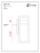 Outdoor Wall Light Z-Lite 566S-SL-LED Silver Luttrel 1 Light Outdoor Wall Light Z-Lite
