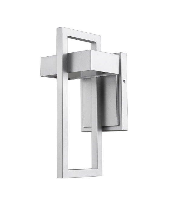 Outdoor Wall Light Z-Lite 566S-SL-LED Silver Luttrel 1 Light Outdoor Wall Light Z-Lite