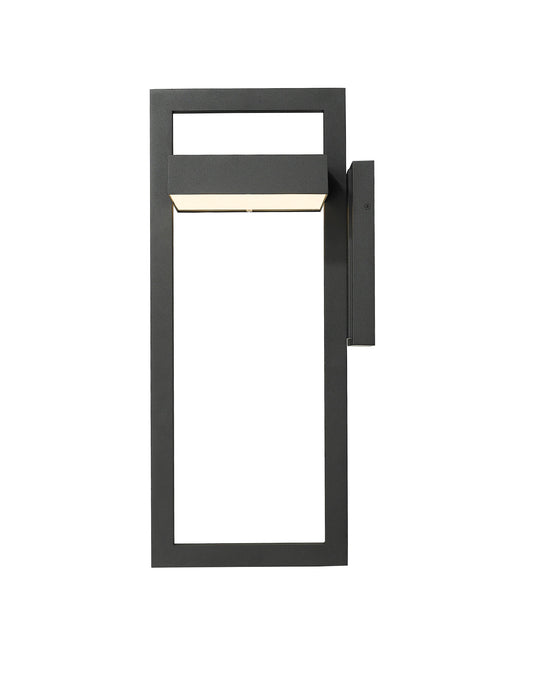 Outdoor Wall Light Z-Lite 566XL-BK-LED Black Luttrel 1 Light Outdoor Wall Light Z-Lite