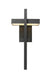 Outdoor Wall Light Z-Lite 566XL-BK-LED Black Luttrel 1 Light Outdoor Wall Light Z-Lite