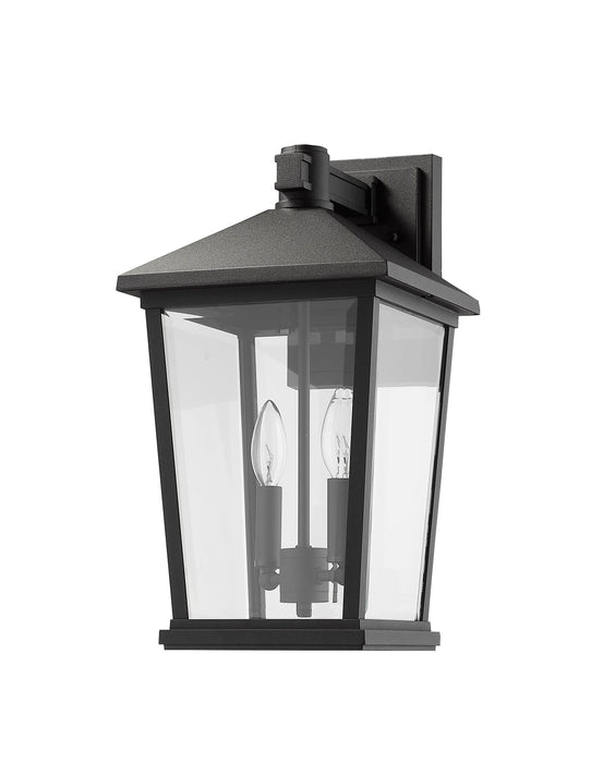 Outdoor Wall Light Z-Lite 568B-BK Black Beacon 2 Light Outdoor Wall Light Z-Lite