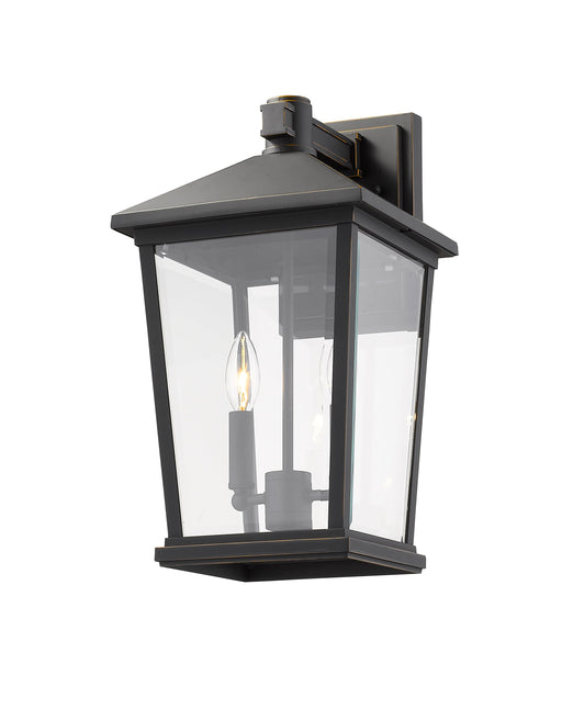 Outdoor Wall Light Z-Lite 568B-ORB Oil Rubbed Bronze Beacon 2 Light Outdoor Wall Light Z-Lite