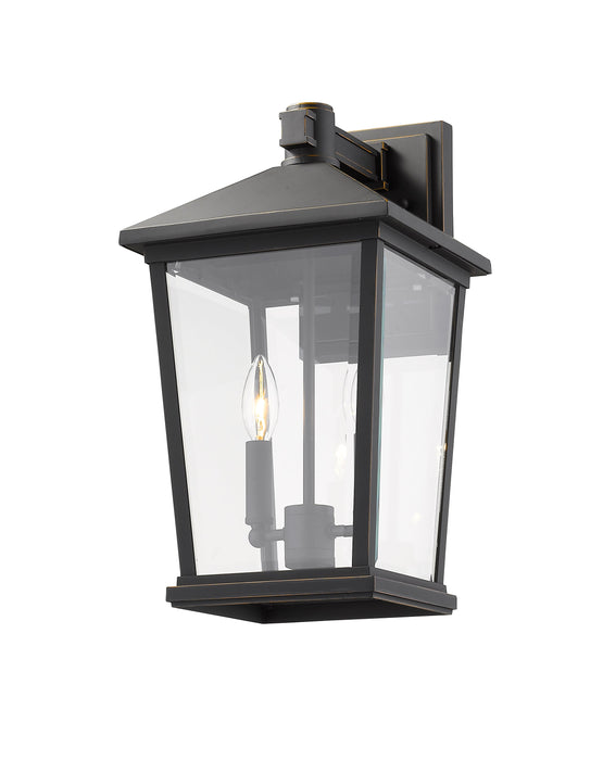 Outdoor Wall Light Z-Lite 568B-ORB Oil Rubbed Bronze Beacon 2 Light Outdoor Wall Light Z-Lite