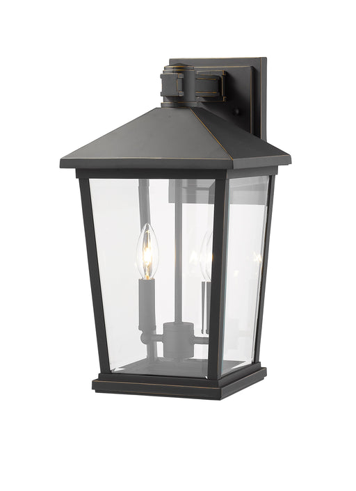 Outdoor Wall Light Z-Lite 568B-ORB Oil Rubbed Bronze Beacon 2 Light Outdoor Wall Light Z-Lite