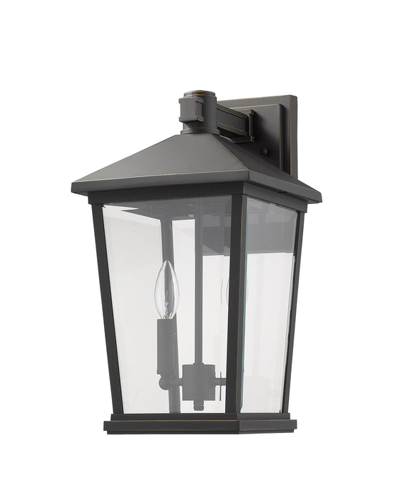 Outdoor Wall Light Z-Lite 568B-ORB Oil Rubbed Bronze Beacon 2 Light Outdoor Wall Light Z-Lite