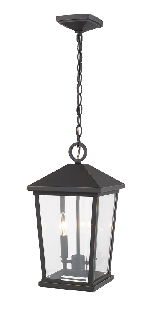 Outdoor Chain Mount Ceiling Fixture Z-Lite 568CHB-ORB Oil Rubbed Bronze Beacon 2 Light Outdoor Chain Mount Ceiling Fixture Z-Lite