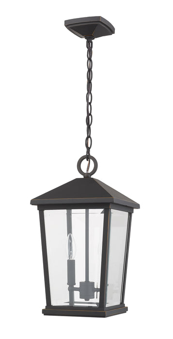 Outdoor Chain Mount Ceiling Fixture Z-Lite 568CHB-ORB Oil Rubbed Bronze Beacon 2 Light Outdoor Chain Mount Ceiling Fixture Z-Lite