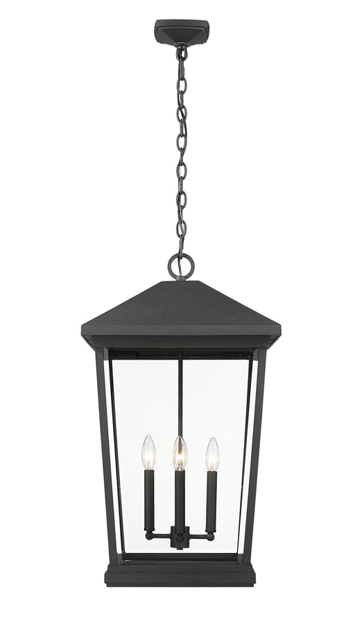 Outdoor Chain Mount Ceiling Fixture Z-Lite 568CHXXL-BK Black Beacon 4 Light Outdoor Chain Mount Ceiling Fixture Z-Lite