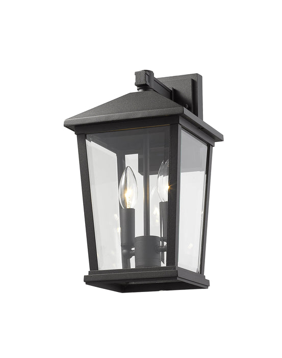 Outdoor Wall Light Z-Lite 568M-BK Black Beacon 2 Light Outdoor Wall Light Z-Lite
