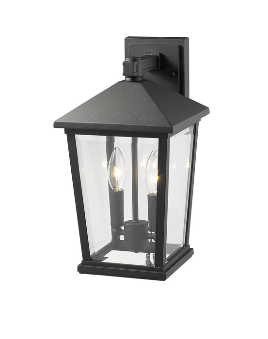 Outdoor Wall Light Z-Lite 568M-BK Black Beacon 2 Light Outdoor Wall Light Z-Lite