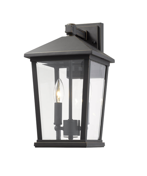 Outdoor Wall Light Z-Lite 568M-ORB Oil Rubbed Bronze Beacon 2 Light Outdoor Wall Light Z-Lite