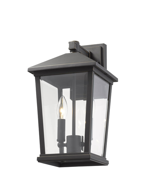 Outdoor Wall Light Z-Lite 568M-ORB Oil Rubbed Bronze Beacon 2 Light Outdoor Wall Light Z-Lite