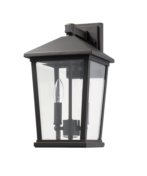 Outdoor Wall Light Z-Lite 568M-ORB Oil Rubbed Bronze Beacon 2 Light Outdoor Wall Light Z-Lite