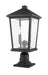 Outdoor Pier Mounted Fixture Z-Lite 568PHBR-533PM-BK Black Beacon 2 Light Outdoor Pier Mounted Fixture Z-Lite