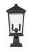 Outdoor Pier Mounted Fixture Z-Lite 568PHBR-533PM-BK Black Beacon 2 Light Outdoor Pier Mounted Fixture Z-Lite