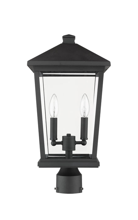 Outdoor Post Mount Fixture Z-Lite 568PHBR-ORB Oil Rubbed Bronze Beacon 2 Light Outdoor Post Mount Fixture Z-Lite