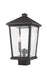 Outdoor Post Mount Fixture Z-Lite 568PHBS-BK Black Beacon 2 Light Outdoor Post Mount Fixture Z-Lite