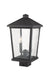 Outdoor Post Mount Fixture Z-Lite 568PHBS-BK Black Beacon 2 Light Outdoor Post Mount Fixture Z-Lite
