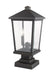 Outdoor Pier Mounted Fixture Z-Lite 568PHBS-SQPM-ORB Oil Rubbed Bronze Beacon 2 Light Outdoor Pier Mounted Fixture Z-Lite