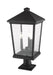 Outdoor Pier Mounted Fixture Z-Lite 568PHXLR-533PM-BK Black Beacon 3 Light Outdoor Pier Mounted Fixture Z-Lite