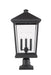 Outdoor Pier Mounted Fixture Z-Lite 568PHXLR-533PM-BK Black Beacon 3 Light Outdoor Pier Mounted Fixture Z-Lite