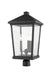 Outdoor Post Mount Fixture Z-Lite 568PHXLR-BK Black Beacon 3 Light Outdoor Post Mount Fixture Z-Lite