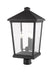 Outdoor Post Mount Fixture Z-Lite 568PHXLR-BK Black Beacon 3 Light Outdoor Post Mount Fixture Z-Lite