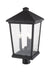 Outdoor Post Mount Fixture Z-Lite 568PHXLR-BK Black Beacon 3 Light Outdoor Post Mount Fixture Z-Lite