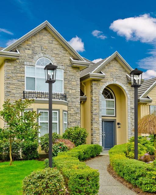 Outdoor Post Mounted Fixture Z-Lite 568PHXLS-536P-BK Black Beacon 3 Light Outdoor Post Mounted Fixture Z-Lite