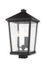 Outdoor Post Mount Fixture Z-Lite 568PHXLS-BK Black Beacon 3 Light Outdoor Post Mount Fixture Z-Lite