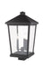 Outdoor Post Mount Fixture Z-Lite 568PHXLS-BK Black Beacon 3 Light Outdoor Post Mount Fixture Z-Lite