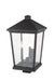 Outdoor Post Mount Fixture Z-Lite 568PHXLS-BK Black Beacon 3 Light Outdoor Post Mount Fixture Z-Lite
