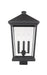 Outdoor Post Mount Fixture Z-Lite 568PHXLS-BK Black Beacon 3 Light Outdoor Post Mount Fixture Z-Lite