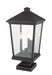 Outdoor Pier Mounted Fixture Z-Lite 568PHXLS-SQPM-ORB Oil Rubbed Bronze Beacon 3 Light Outdoor Pier Mounted Fixture Z-Lite