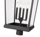 Outdoor Post Mount Fixture Z-Lite 568PHXXLR-BK Black Beacon 4 Light Outdoor Post Mount Fixture Z-Lite