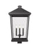 Outdoor Post Mount Fixture Z-Lite 568PHXXLS-BK Black Beacon 4 Light Outdoor Post Mount Fixture Z-Lite