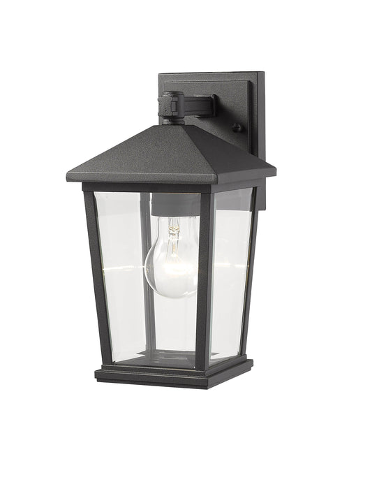 Outdoor Wall Light Z-Lite 568S-BK Black Beacon 1 Light Outdoor Wall Light Z-Lite