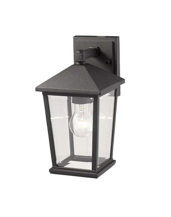Outdoor Wall Light Z-Lite 568S-BK Black Beacon 1 Light Outdoor Wall Light Z-Lite